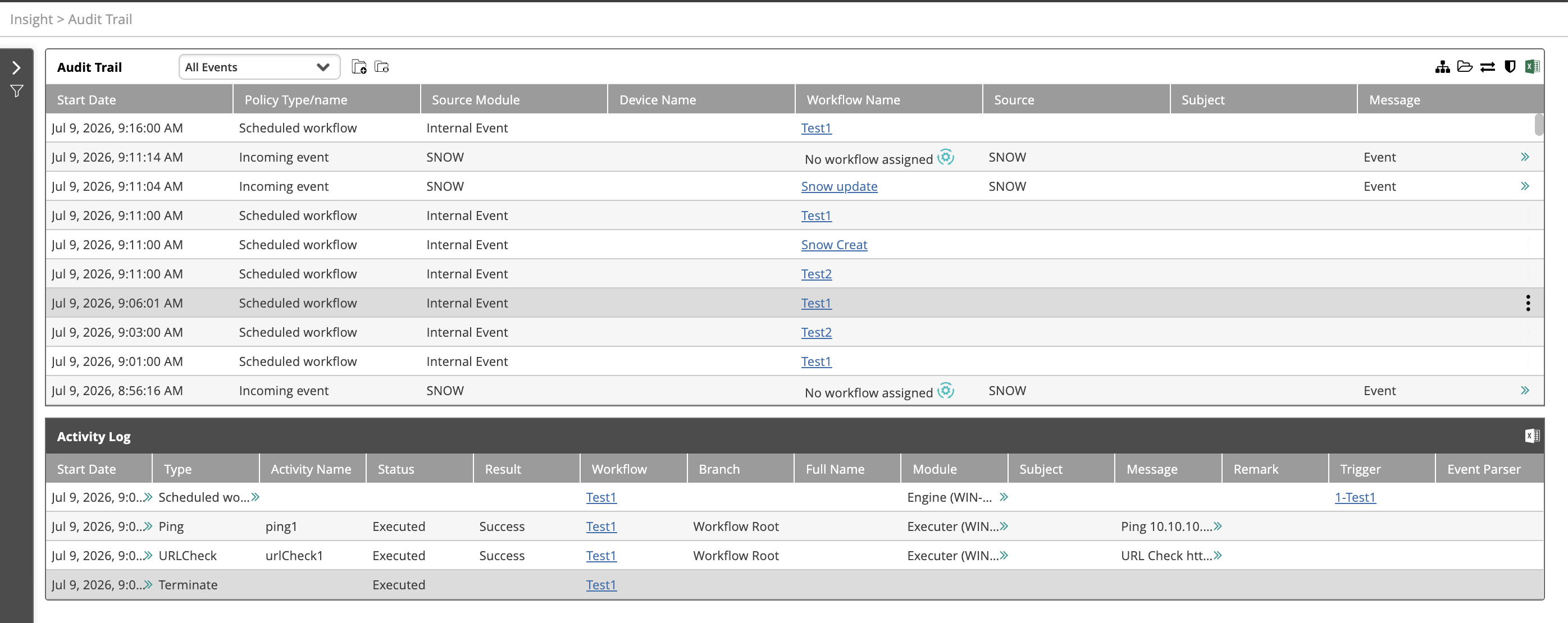 The Event Log