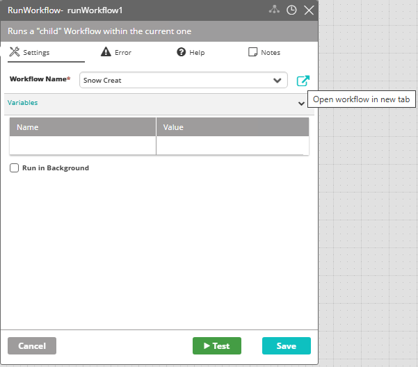 Run Workflow Module